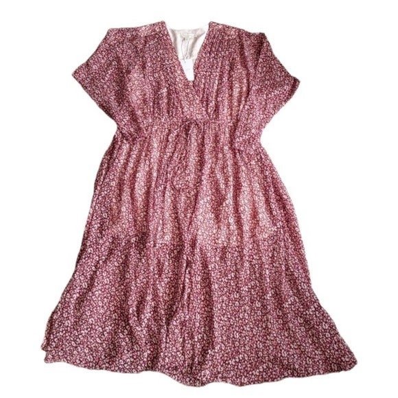 New Ted Baker Vallyy Floral Long Sleeve Draped Dress 2 4 6 - Picture 1 of 3